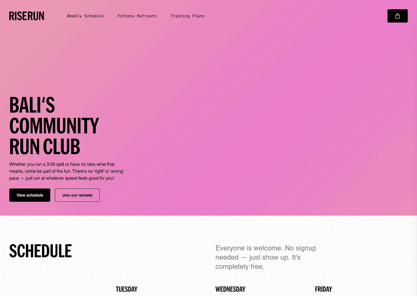 Rise & Run project preview